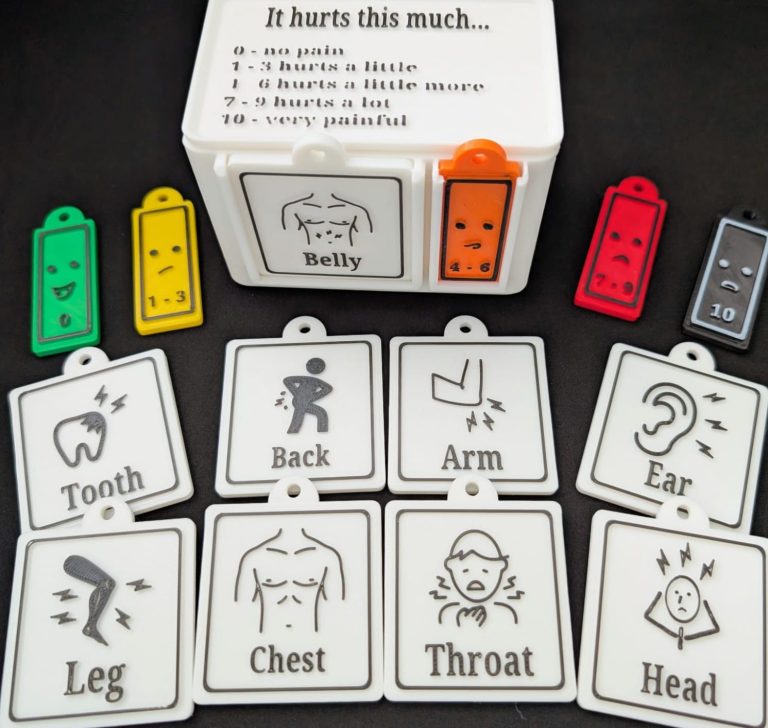 non-verbal and autistic Communication tags it hurts this much set